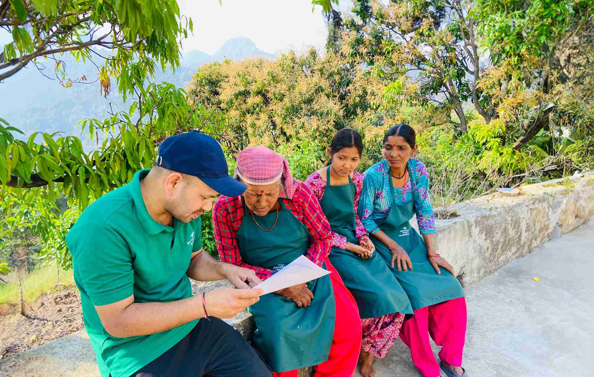 Local artisans working together in a community workshop