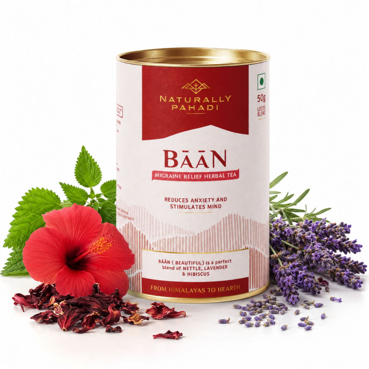 Baan Herbal Tea - Anxiety and Migraine Relief Tea (50g)