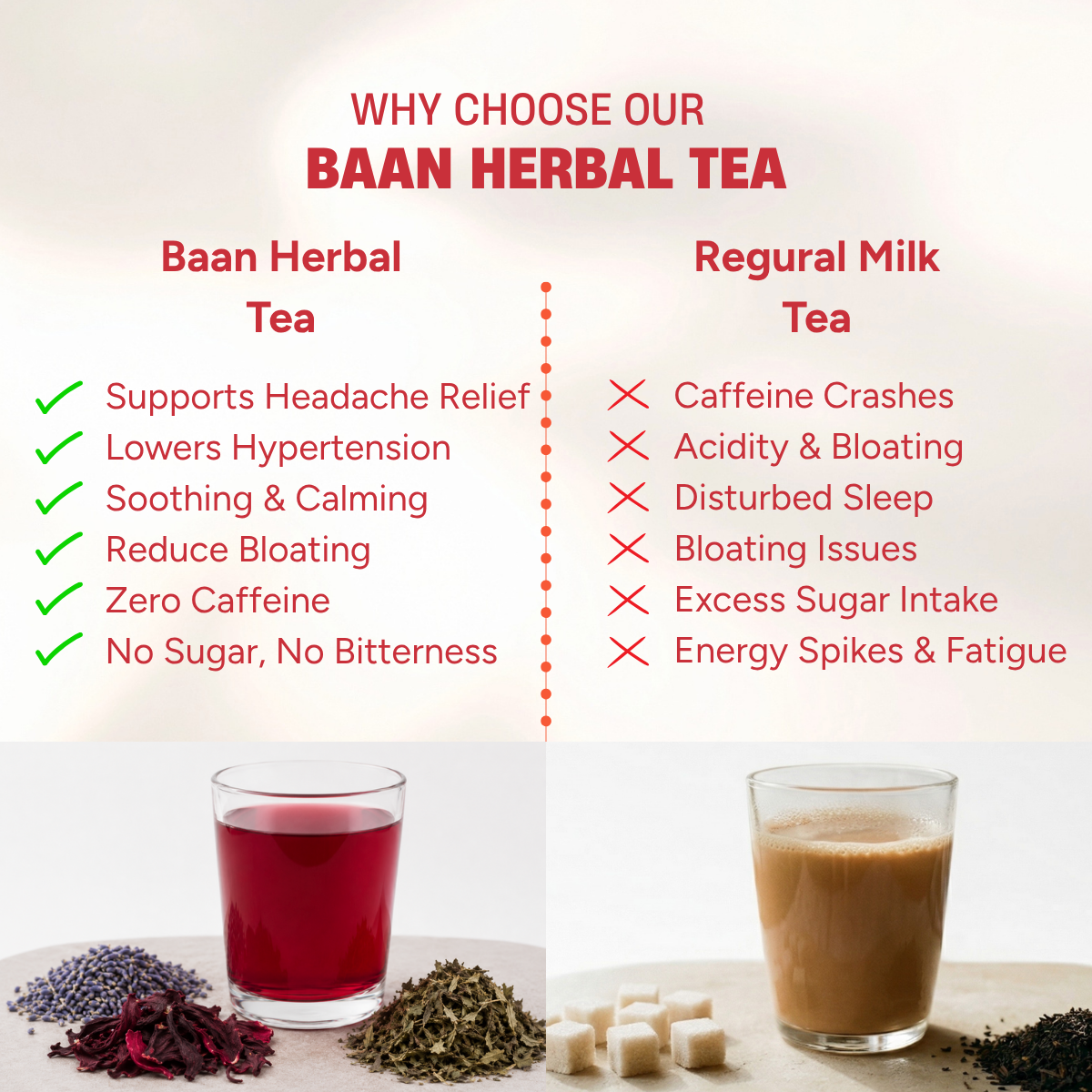 Baan Herbal Tea - Anxiety and Migraine Relief Tea (50g)