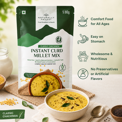 Instant Barnyard Curd Millet Porridge Mix-Classic (80g)