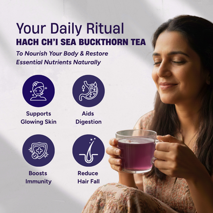 Hach ch'i Sea Buckthorn Tea - Immunity & Energy Boosting (50g)