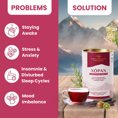 Xopan Herbal Tea - Calms Mind Helps Sleep Naturally - (50g)