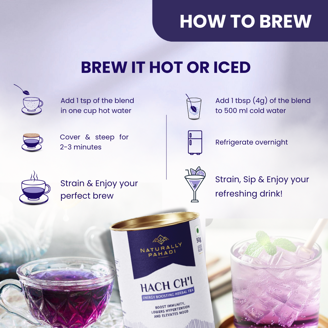 Hach ch'i Herbal Tea - Immunity & Energy Boosting Tea (50g)