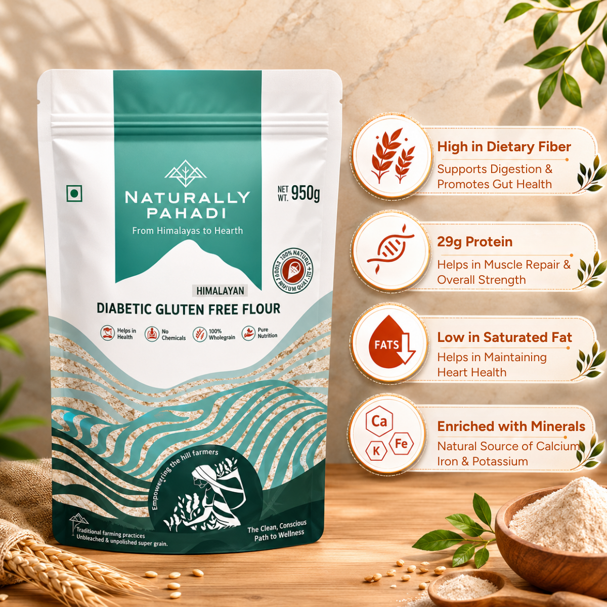 Himalayan Diabetic Gluten Free Flour (950g)