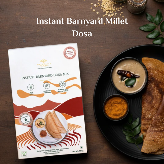 Instant Barnyard Millet Dosa with Podi and Peanut Chutney (310g)