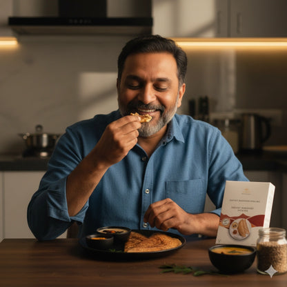 Instant Barnyard Millet Dosa with Podi and Peanut Chutney (310g)