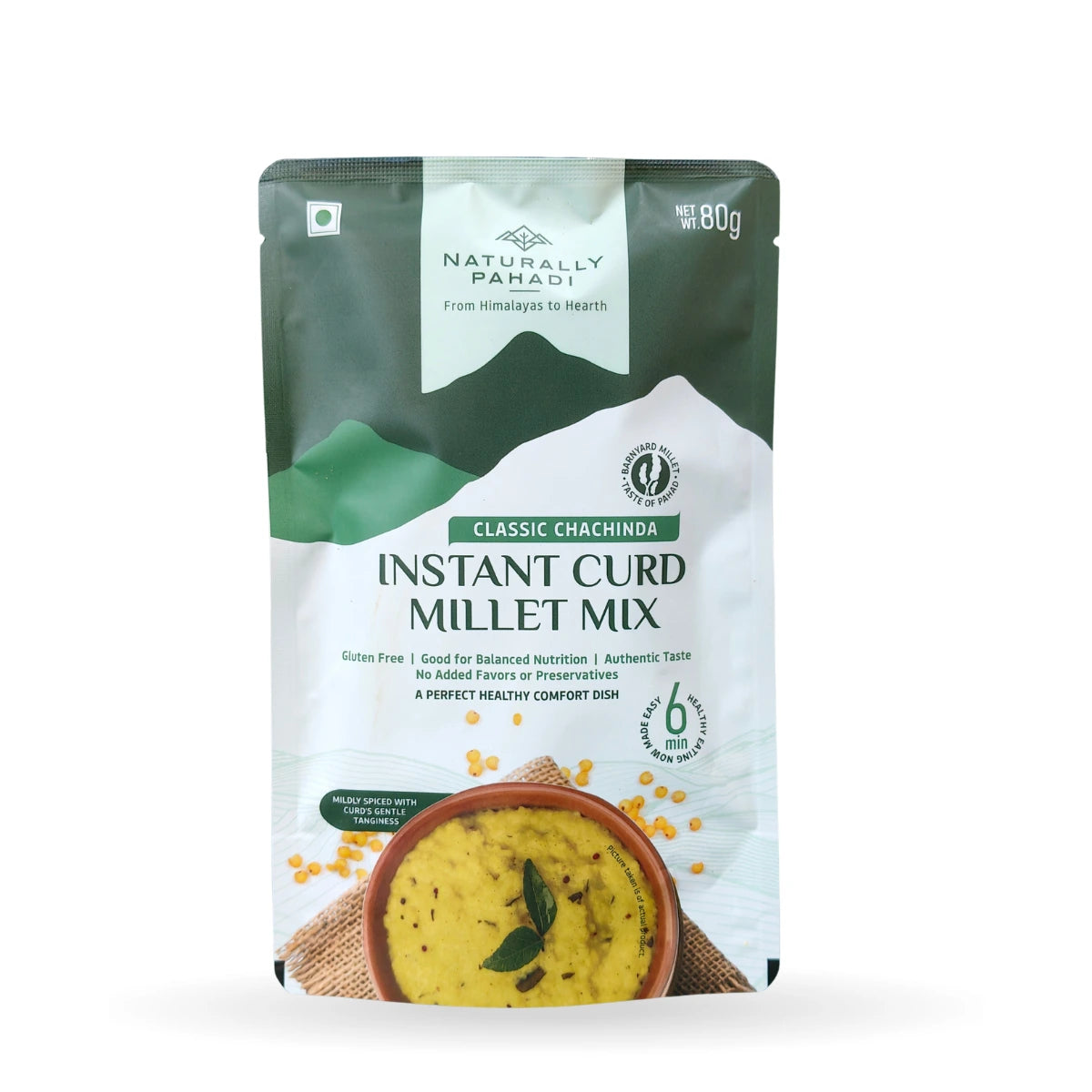 Instant Barnyard Curd Millet Porridge Mix-Classic (80g)