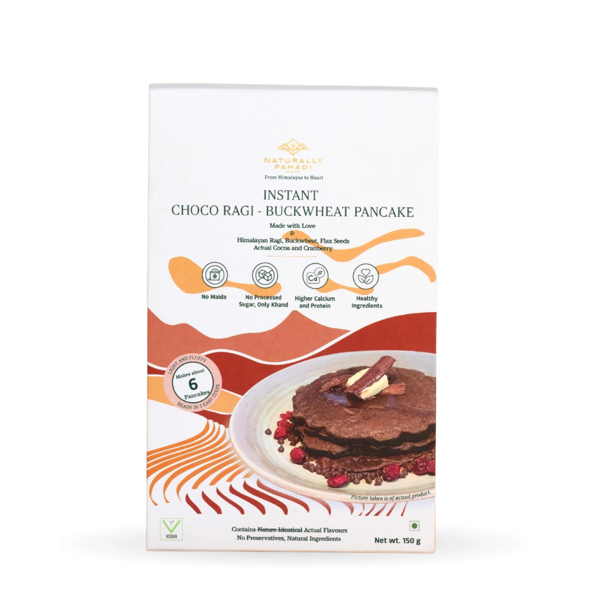 Instant Choco Cranberry Ragi Millet Pancake (250g)
