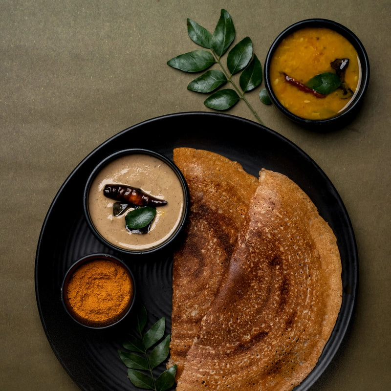 Instant Barnyard Millet Dosa with Podi and Peanut Chutney (310g)