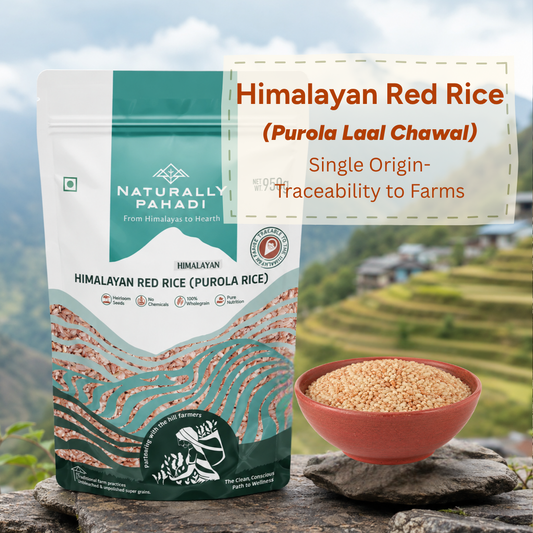 Himalayan Red Rice (Purola Laal Chawal- 950g)