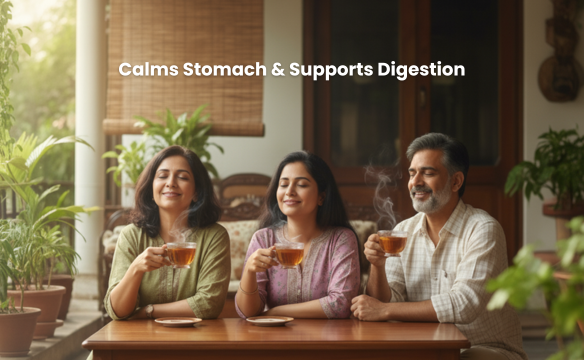 Calms Stomach & Supports Digestion