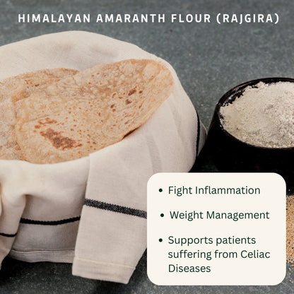 Amaranth Flour (Rajgira Atta) supports digestion, weight management and healthy nutrition
