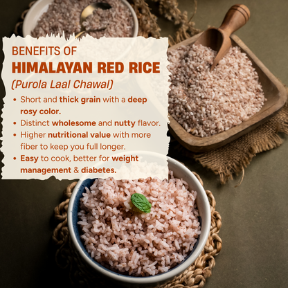 Himalayan Red Rice (Purola Laal Chawal- 950g)