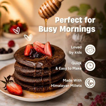 Instant Choco Cranberry Ragi Millet Pancake (250g)