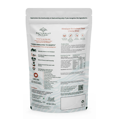 Himalayan Buckwheat Flour nutrition facts, ingredients and product information label