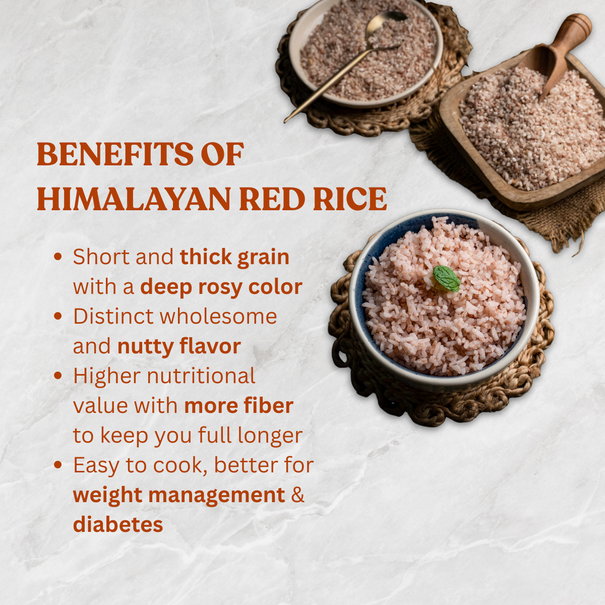 Himalayan Red Rice (Purola Laal Chawal- 950g)