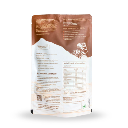 Instant Barnyard Curd Millet Porridge Mix- Peri Peri (80g)