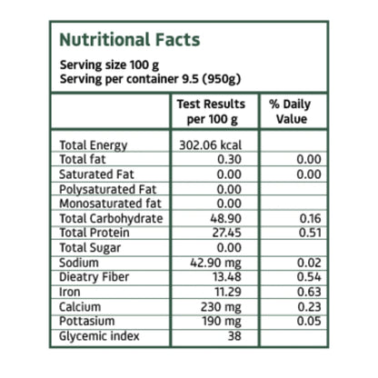 Diabetic Flour with low GI ingredients supports healthy blood sugar management
