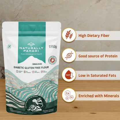 Diabetic Flour with low GI, high fiber and protein for healthy daily nutrition
