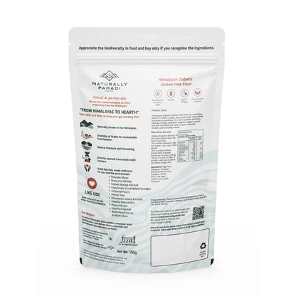Diabetic Gluten-Free Flour nutrition facts, ingredients and product information label
