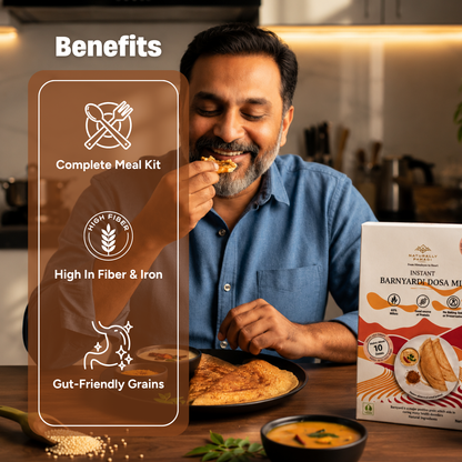 Instant Barnyard Millet Dosa with Podi and Peanut Chutney (310g)