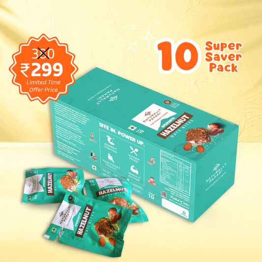 Hazelnut Amaranth Date Bites healthy protein rich snack super saver pack
