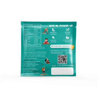 Hazelnut Amaranth Date Bites ingredients, storage instructions and product details

