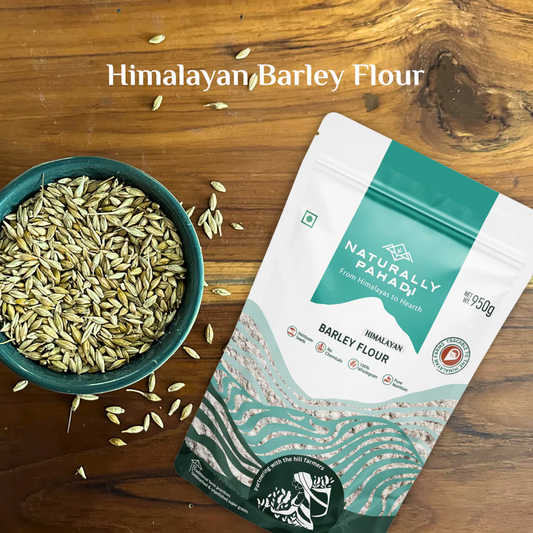 Himalayan Sprouted Ragi Flour (Ragi Atta) pack made from sprouted finger millet for healthy everyday nutrition