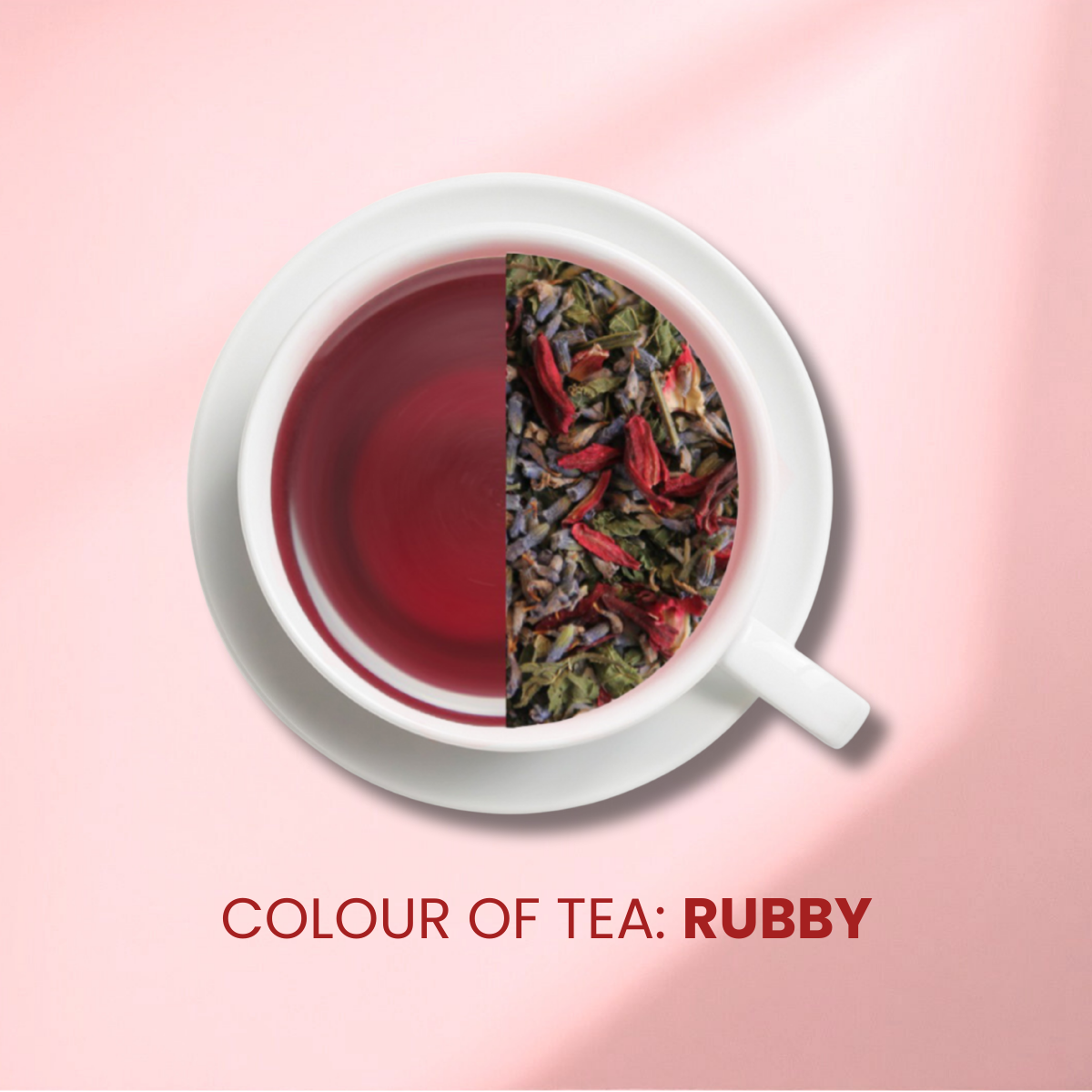 Lavender ingredient in herbal tea for stress relief and calming relaxation