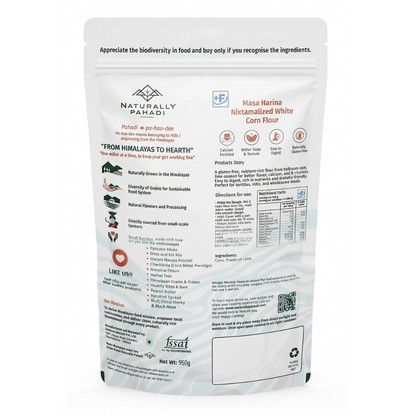 Masa Harina White Corn Flour nutrition facts, ingredients and product information label
