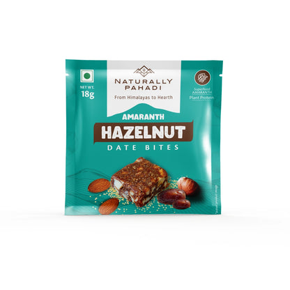 Premium Hazelnut Amaranth Date Bites healthy snack rich in fiber and nutrition
