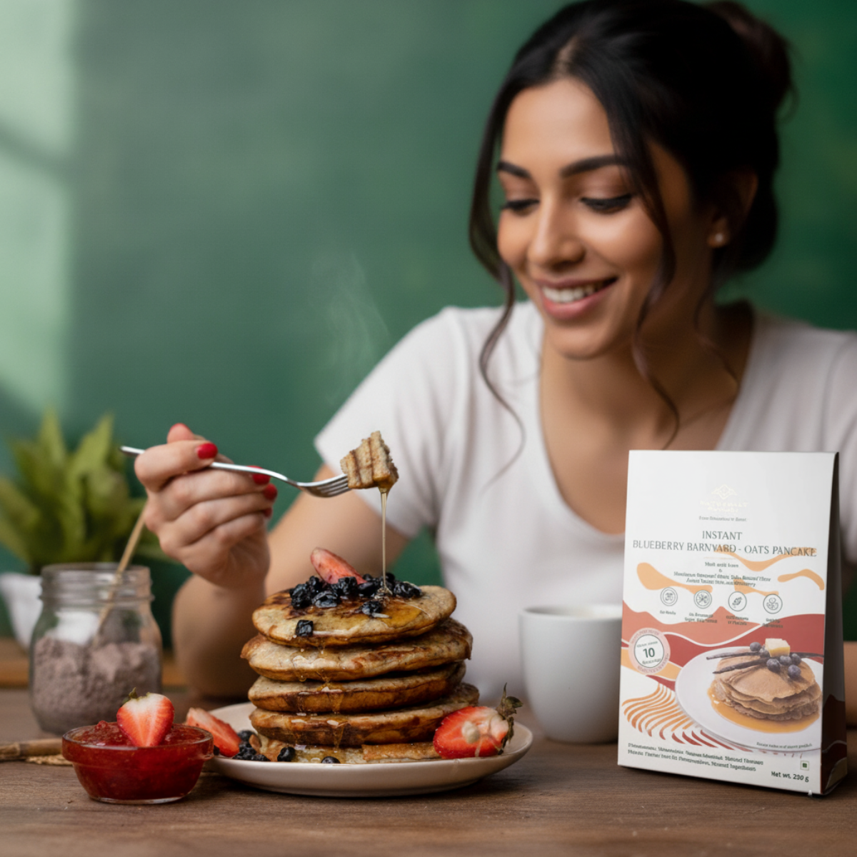 Instant Blueberry Barnyard Millet Pancake (250g)