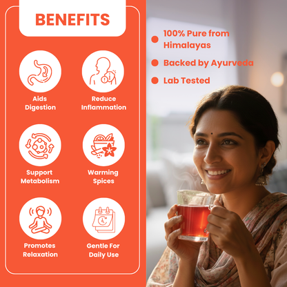 Rumuk detox herbal tea benefits for digestion support, metabolism, relaxation, inflammation relief, and gut health