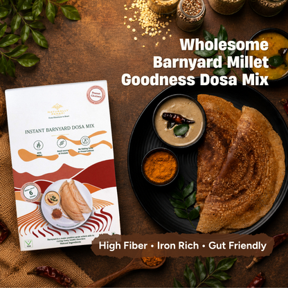 Instant Barnyard Millet Dosa with Podi and Peanut Chutney (310g)